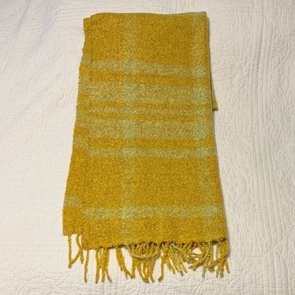 Yellow Plaid Scarf